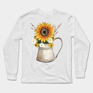 Wildflower Bouquet Graphic Long Sleeve T-Shirt